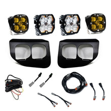 Load image into Gallery viewer, Baja Designs 20-22 Ford Super Duty Squadron 2.0 SAE/Pro Dual Fog Pocket Kit (Driving/Combo) - Amber - 440040