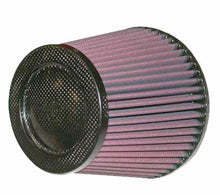 Load image into Gallery viewer, K&amp;N Cone Filter 5in ID 6.5in base 4.5in top 5.625in height carbon fiber look - RP-5113