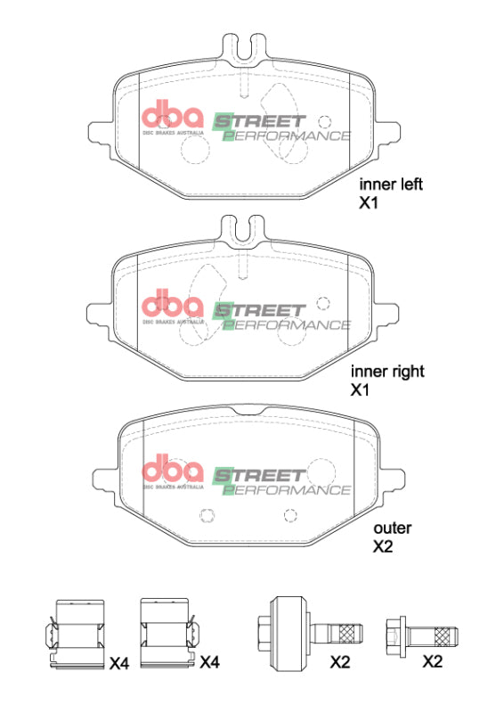 DBA 2021+ Mercedes-Benz GLE53 AMG 4Matic SP Performance Rear Brake Pads - DB15265SP