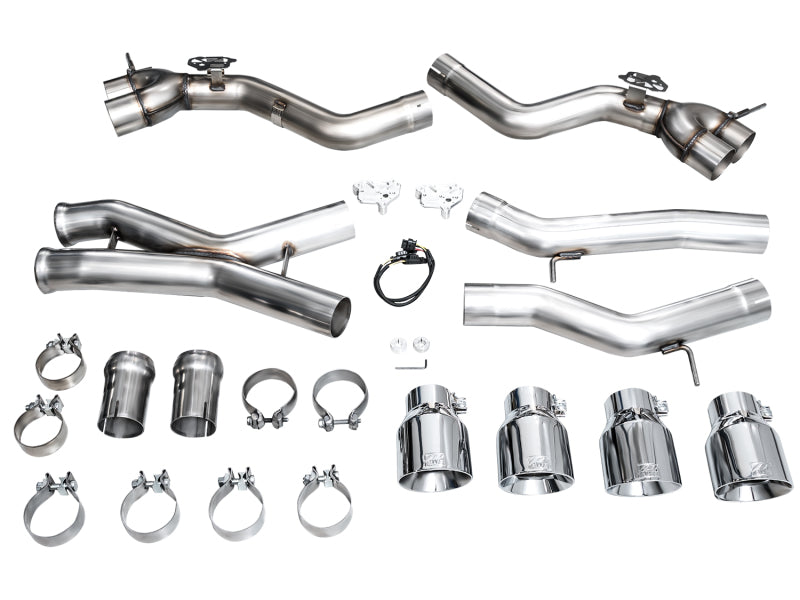 AWE Tuning 23-24 BMW G87 M2 Track Edition Exhaust - Chrome Silver Tips - 3020-42487