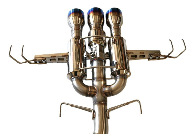 Invidia 22+ HONDA CIVIC TYPE-R FL5 R400 SINGLE LAYER TI TIP FULL CAT-BACK (NON POLISH PIPE) - HS22CTRFGM3STL