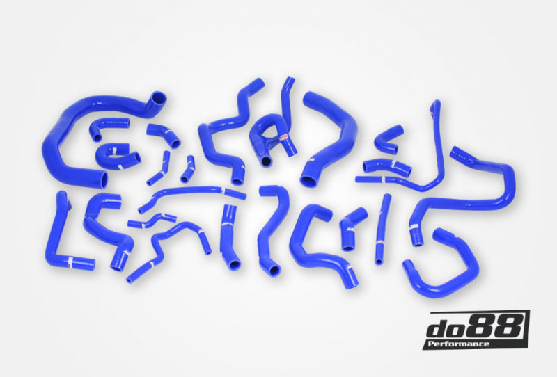 do88 Audi/Seat/Skoda/Volkswagen 1.8T/2.0T (MQB) Coolant Hoses (24 pcs) - Blue - DO88-KIT187B