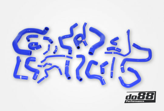 do88 Audi/Seat/Skoda/Volkswagen 1.8T/2.0T (MQB) Coolant Hoses (24 pcs) - Blue - DO88-KIT187B