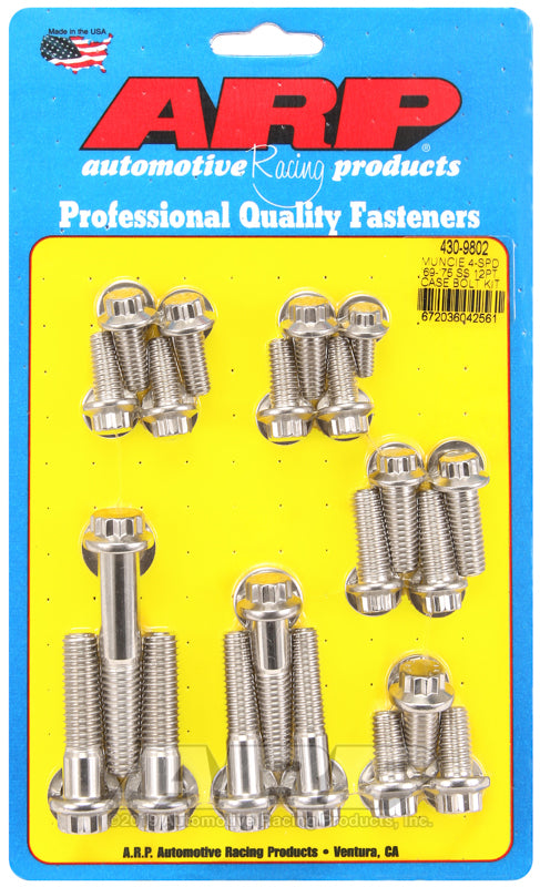 ARP Muncie 4-spd 69-75 SS 12pt trans case bolt kit - 430-9802