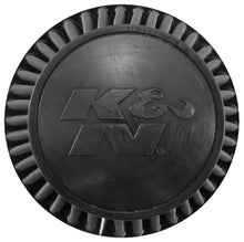 Load image into Gallery viewer, K&amp;N Universal Rubber Filter Round Tapered 6in Flange ID x 7.5in Base OD x 5.25in Top OD x 8in Height - RU-3101HBK