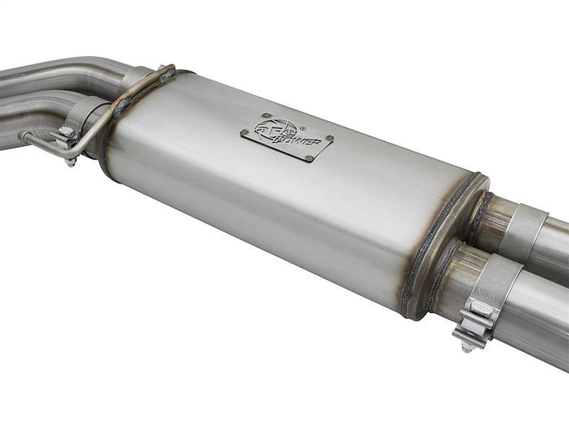 aFe POWER Rebel Series 3in 409 SS Cat Back Exhaust w/ Polished Tips 17 Ford F-150 Raptor V6-3.5L - 49-43091-P