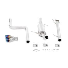 Load image into Gallery viewer, Mishimoto 14-16 Ford Fiesta ST 1.6L 2.5in Stainless Steel Cat-Back Exhaust w/ Burnt Ti Tips - MMEXH-FIST-14BT