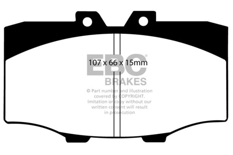 EBC 84-88 Toyota 4 Runner 2.4 Greenstuff Front Brake Pads - DP6380