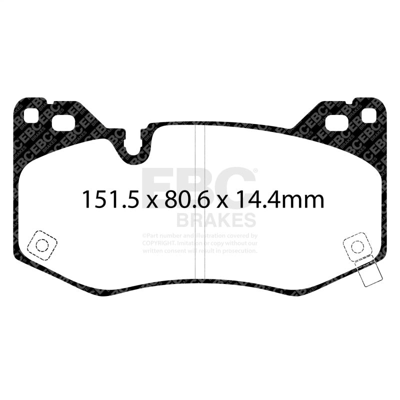 EBC 2020+ Cadillac CT4 Sport 2.0T Bluestuff Front Brake Pads - DP53112NDX