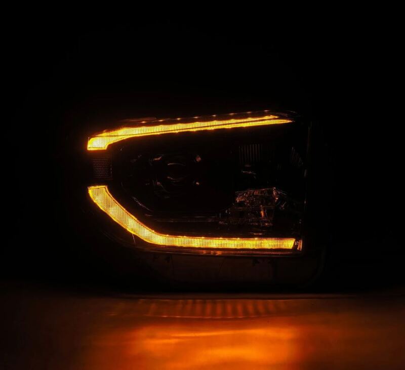 AlphaRex 14-21 Toyota Tundra PRO-Series Projector Headlights Black w/Seq. Sig. + DRL - 880839