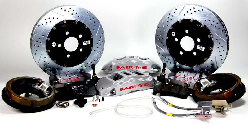 Baer Brakes 60-74 Chevrolet C10 Pickup 15in Extreme+ Rear Brake Kit-Silver- - 4302472S