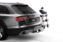 Load image into Gallery viewer, Thule Helium Pro 3 - Hanging Hitch Bike Rack w/HitchSwitch Tilt-Down (Up to 3 Bikes) - Silver - 9043PRO