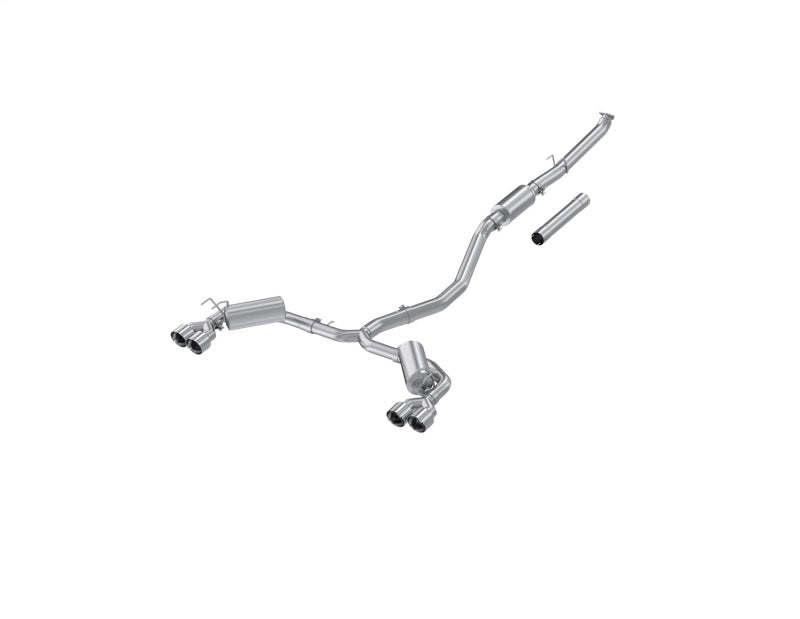 MBRP 22-24 Honda Civic/Sport Touring 1.5L 3in Cat-Back 2.5in Dual Split Rear w/ Quad Tips - AL - S4906AL