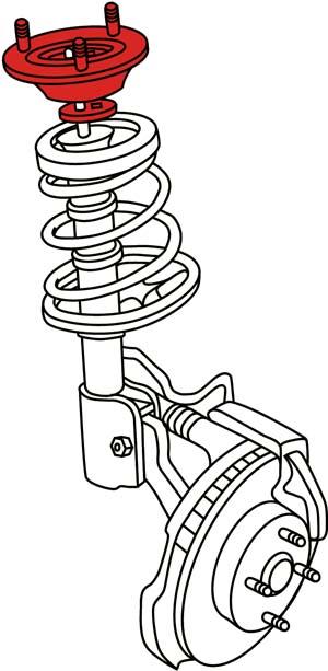 SPC Performance 00-10 Ford Focus Front Adjustable Strut Mount - 81320