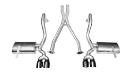 Corsa 1997-2004 Chevrolet Corvette C5 Z06 5.7L V8 Black Xtreme Cat-Back + XO Exhaust - 14114BLK