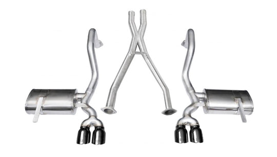 Corsa 1997-2004 Chevrolet Corvette C5 Z06 5.7L V8 Black Xtreme Cat-Back + XO Exhaust - 14114BLK