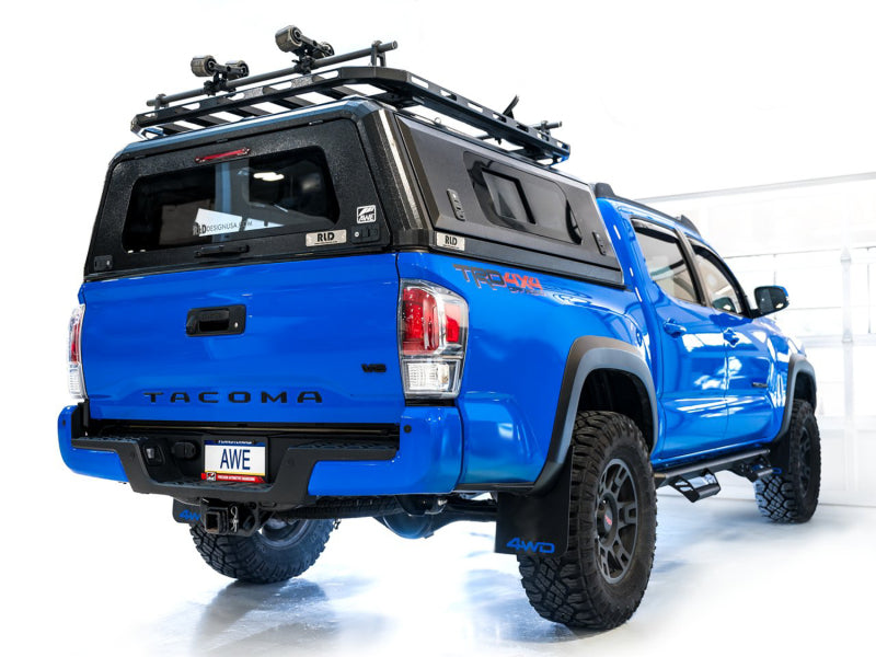 AWE Tuning 2016-2022 Toyota Tacoma 0FG Exhaust with BashGuard - No Tips - 3015-31826