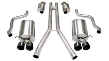 Load image into Gallery viewer, Corsa 2004-2008 Cadillac XLR 4.6L 25in Cat-Back Dual Rear w Twin 35in Black Pro-Series Tips - 14156BLK