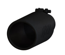 Load image into Gallery viewer, MBRP Universal Tip 4in O.D. Angled Rolled End 2.5in inlet 12in length Black - T5150BLK