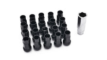 Load image into Gallery viewer, ISR Performance Steel 50mm Open Ended Lug Nuts M12x1.25 - Black - IS-12125-BLK