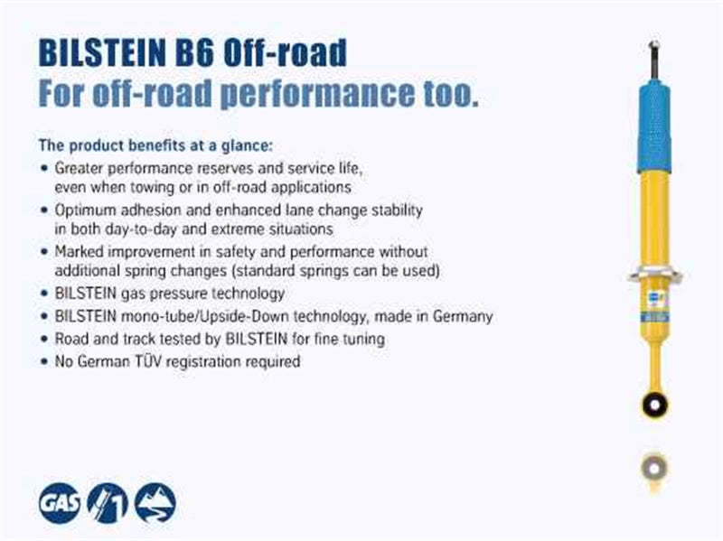 Bilstein 4600 Series 13-14 Dodge Ram 3500 Front 46mm Monotube Shock Absorber - 24-238526