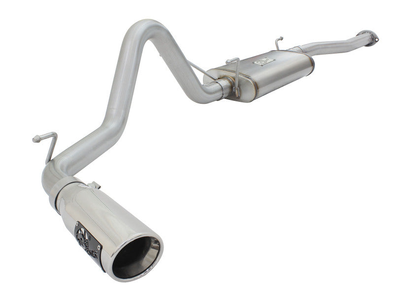 aFe MACH Force XP 2.5in Cat-Back Stainless Steel Exhaust w/Polished Tip Toyota Tacoma 13-14 2.7L - 49-46024-P