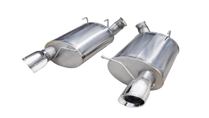 Corsa 2011-2012 Ford Mustang Shelby GT500 5.4L V8 Polished Sport Axle-Back Exhaust - 14320