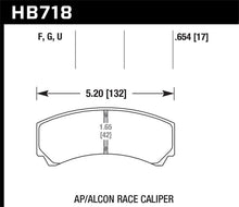 Load image into Gallery viewer, Hawk AP Racing/Alcon HPS 5.0 Brake Pads - HB718B.654