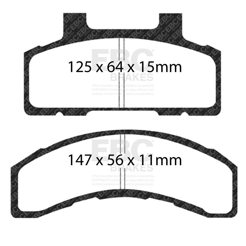 EBC 93-96 Buick Century 2.2 Redstuff Front Brake Pads - DP31240C