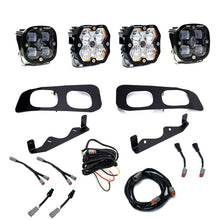 Load image into Gallery viewer, Baja Designs 23-25 Ford Super Duty Squadron Pro/SAE 2.0 Dual Fog Pocket Kit (SAE Fog) - Clear - 440033