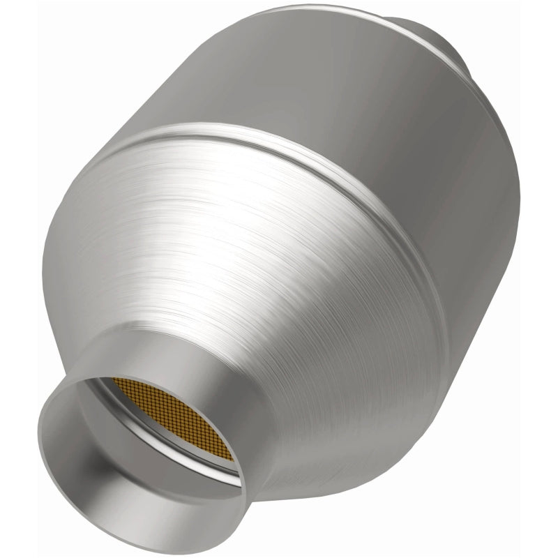 MagnaFlow Conv Univ 2.25in Inlet/Outlet Center/Center Round 3in Body L x 5in W x 8.75in Overall L - 51655