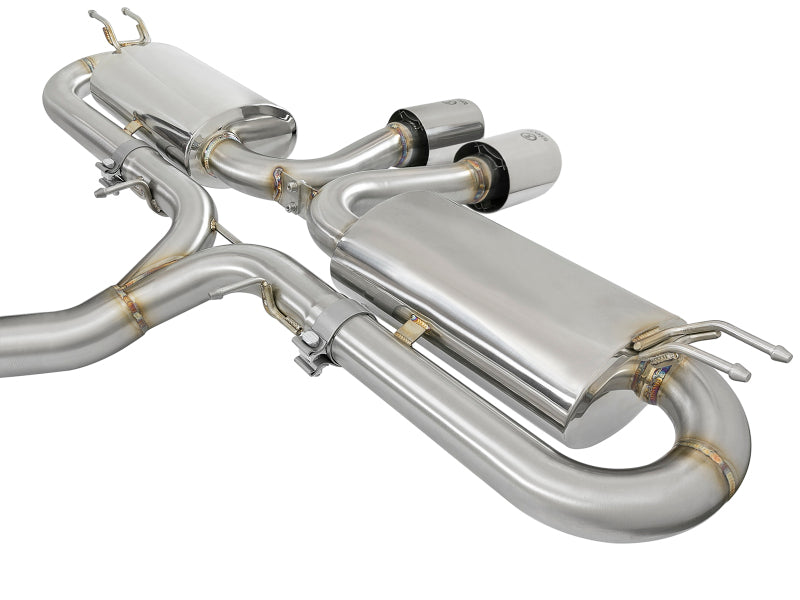 aFe Takeda 3in 304 SS Cat-Back Exhaust System w/ Polished Tips 2017 Honda Civic Si I4 1.5L (t) - 49-36618-P