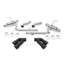 Load image into Gallery viewer, Mishimoto 2016+ Chevrolet Camaro SS Quad-Tip Pro Axle-Back Exhaust w/ Black Tips