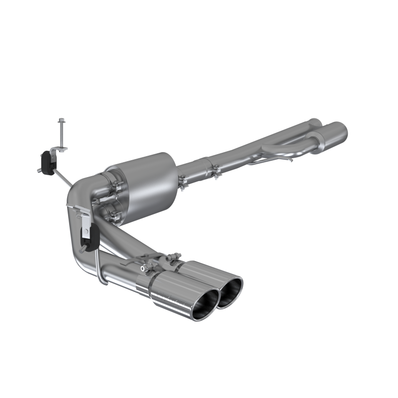 MBRP 2019+ Chevrolet Silverado 1500 4.5L/5.3L Pre-Axle Dual Side Exit w/ 4in OD Tip - AL - S5092AL