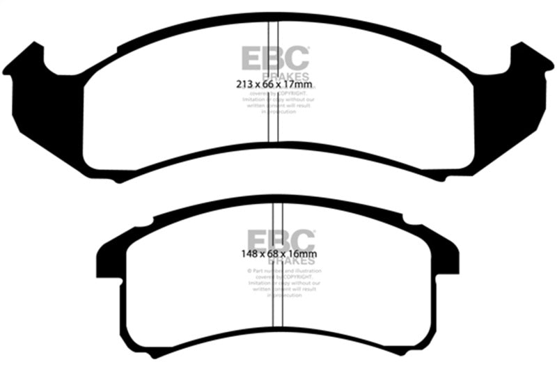 EBC 94-99 Buick Le Sabre (FWD) 3.8 Greenstuff Front Brake Pads - DP21142