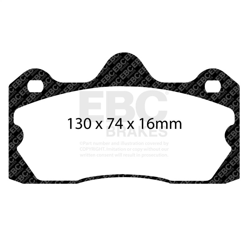 EBC 10+ Lotus Evora 3.5 Yellowstuff Rear Brake Pads - DP4060R