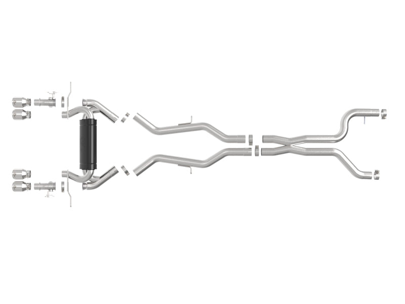 aFe 23-25 BMW M2 L6-3.0L (G87) MACH Force-Xp Cat-Back Exhaust w/ Polished Tip - 49-36353-P