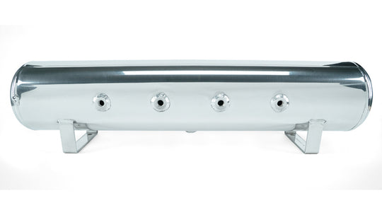 Air Lift 4 Gal. 7-Port Tank w/ Viair 444c Chrome Compressor (Incl. Fittings & Mounting Hardware) - 27803
