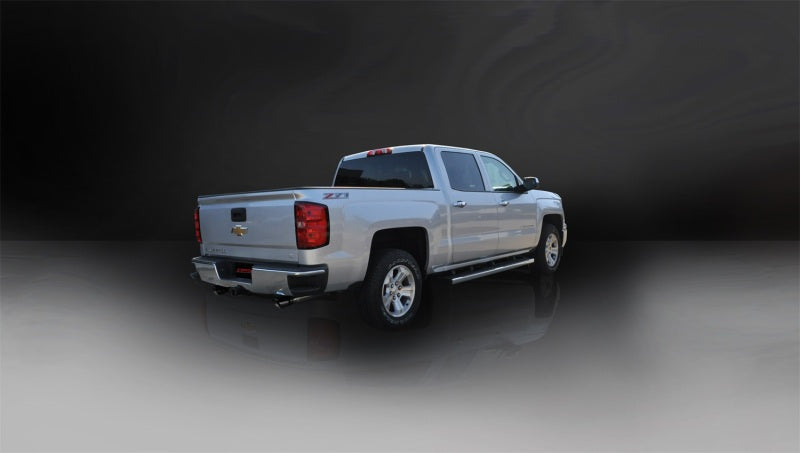 Corsa 2014-2019 C Sierra/Chevy Silv 1500 Crew Cab/Short Bed 5.3L V8 Black Sport Dual Rear CB Exhaust - 14869BLK