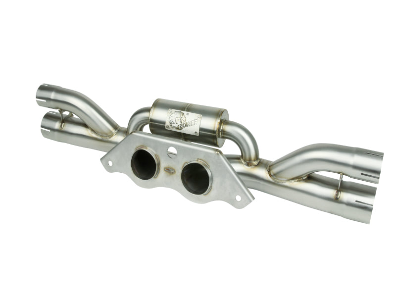 aFe Power MACHForce XP 304 Stainless Secondary Muffler Delete Pipe 14-19 Porsche 911 GT3 3.8L/4.0L - 49C36434
