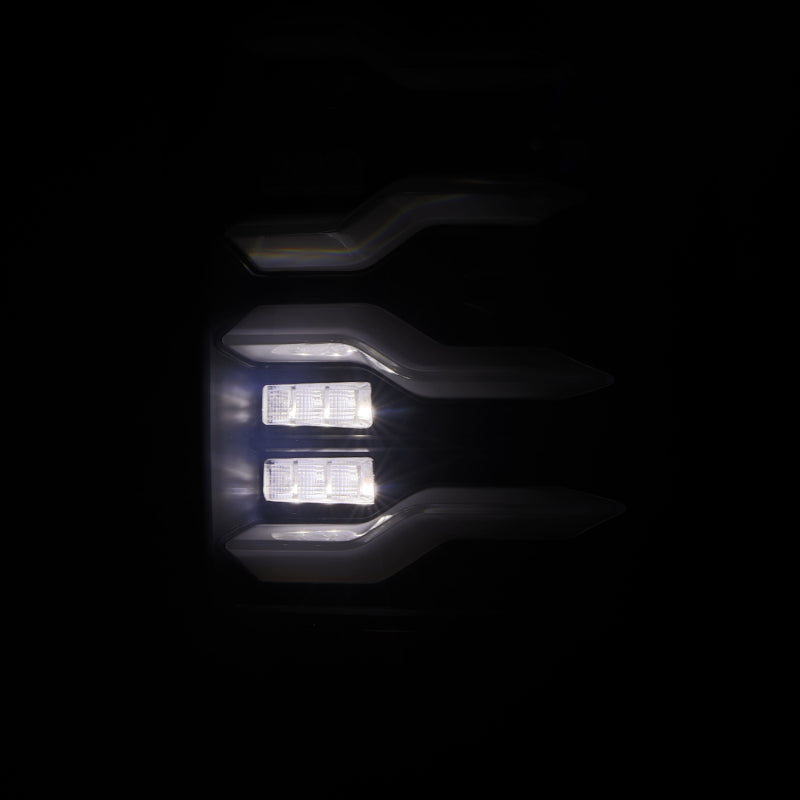 AlphaRex 09-18 Dodge Ram Luxx-Series LED Tail Lights Alpha-Black w/ Activation Light & Seq. Signal - 640003