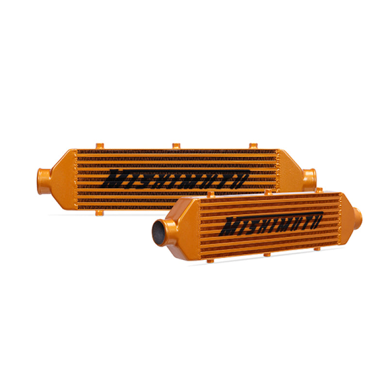 Mishimoto Universal Gold Z Line Intercooler Overall Size: 28x8x3 Core Size: 21x6x2.5 Inlet / Outlet - MMINT-UZG