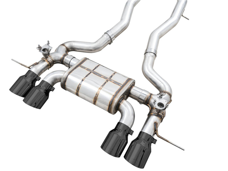 AWE Tuning SwitchPath Cat-Back Exhaust for BMW G8X M3/M4 - Diamond Black Tips - 3025-42480