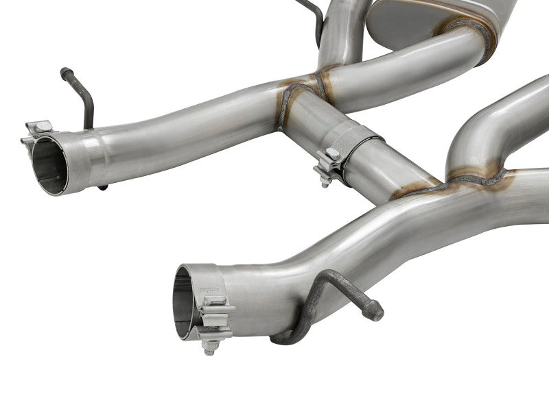 aFe MACHForce XP 3in 304 SS Axle-Back Dual Exhaust (NPP) w/ Polished Tips 16-17 Camaro SS V8-6.2L - 49-34068-P
