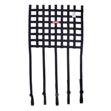 Load image into Gallery viewer, RaceQuip Ribbon Style Race Car Window Net w/1In Mounting Straps / SFI 27.1 Certified Blk 18 H X 18 W - 825003