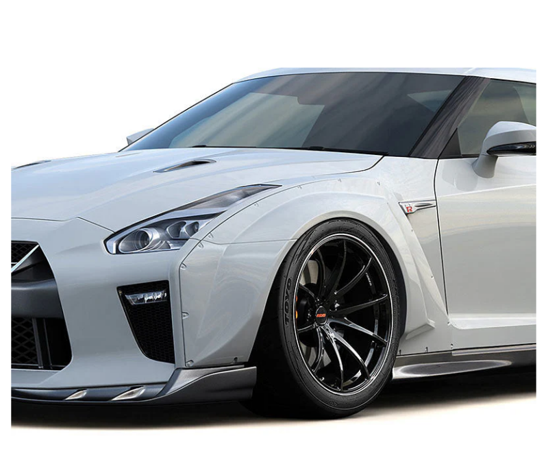 GReddy 2017+ Nissan GTR R35 GRacer Front Over-Fender Set - 17520252