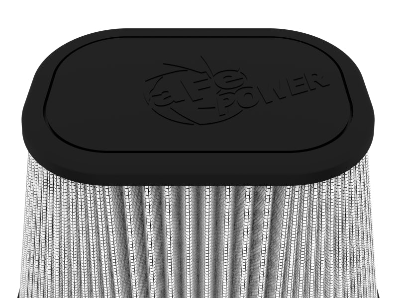 aFe Track Series Intake Pro DRY S Air Filter (6-1/8x4-1/8)IN F x(9-1/4x7-1/4)IN B x(6x4)IN Tx7-1/8IN - 21-90120