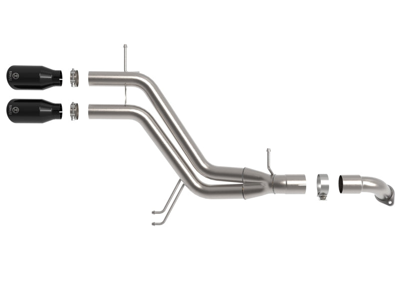 aFe Takeda 13-17 Hyundai Veloster L4-1.6L 2-1/2in 304 SS Axle-Back Exhaust w/ Black Tips - 49-37019-B