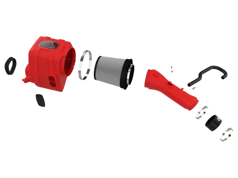 aFe 07-21 Toyota Tundra V8 5.7L Momentum GT Red Edition Cold Air Intake System w/ Pro DRY S Filter - 51-76003-R
