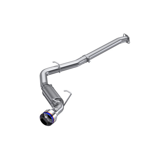 MBRP 12-22 Subaru BRZ 17-22 Toyota GR86 Stainless Steel 3in Cat-Back-Single Rear Exit w Burnt Tip - S48063BE